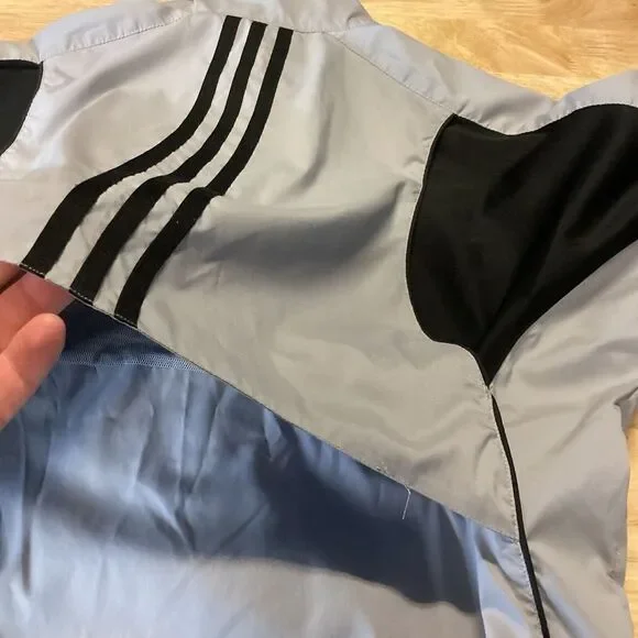 Men's Adidas‎ 1/4 Zip Climaproof Golf Jacket Windbreaker Tan - Flaw - Picture 10 of 13